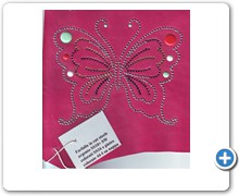collection 1 cut steel+strass butterfly on napa